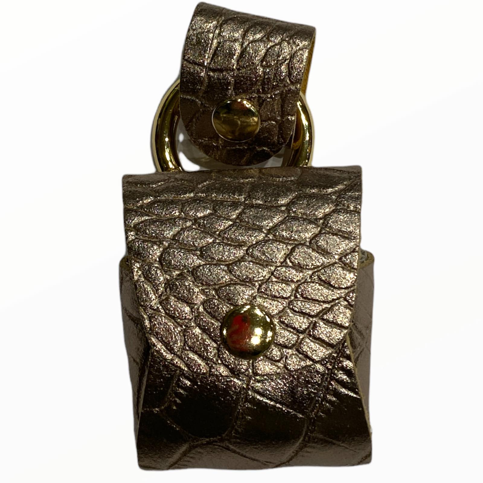 Platinum leather air pods case