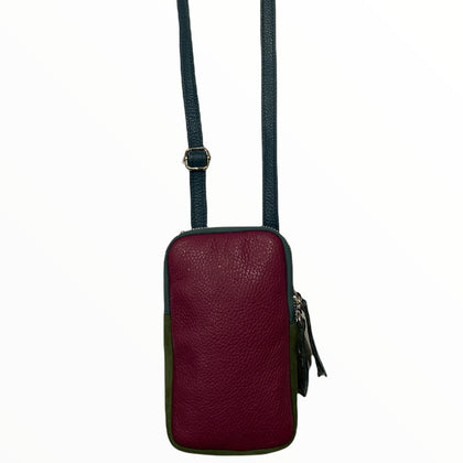 Magenta mobile leather case