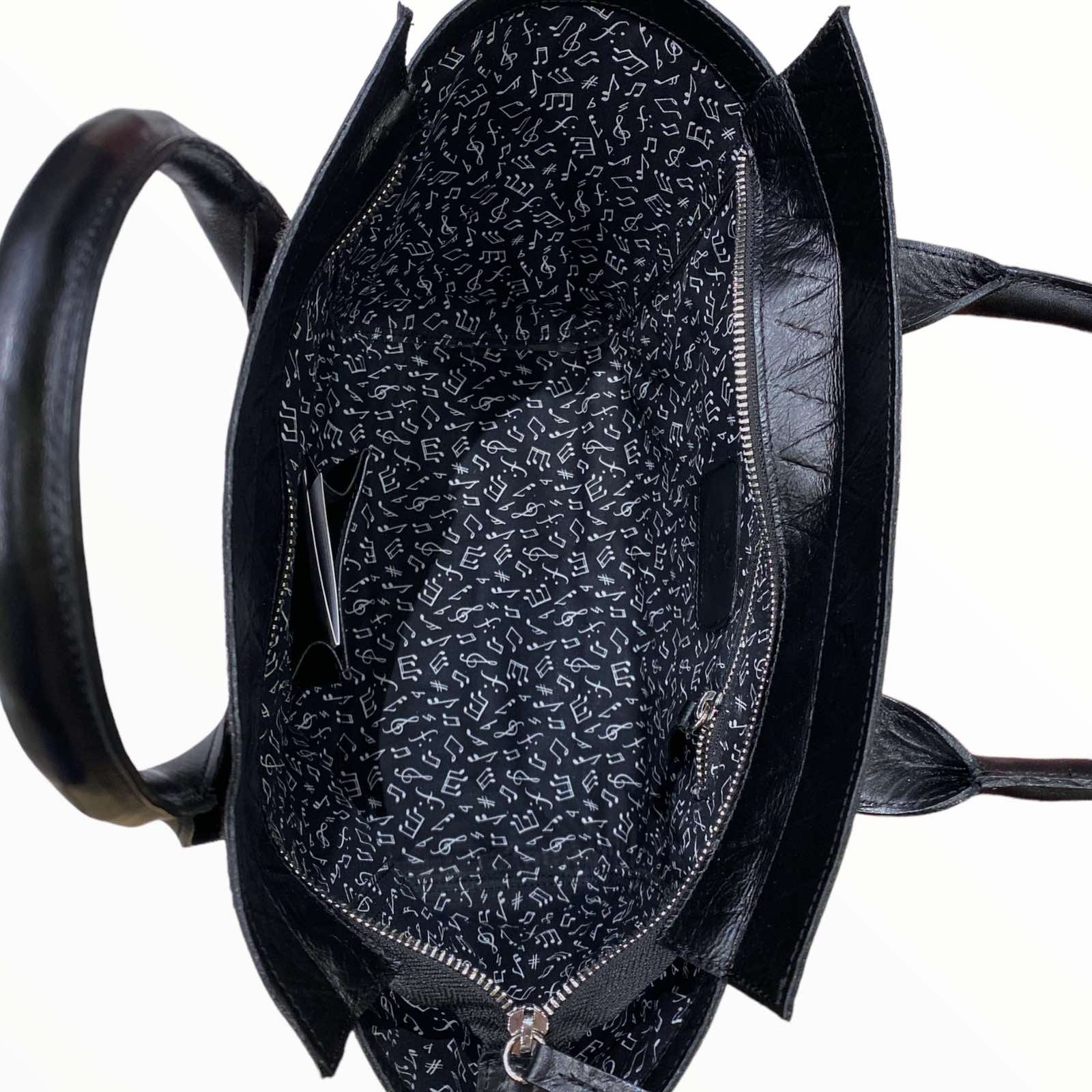 Gina large. Cow-print calf-hair leather tote bag