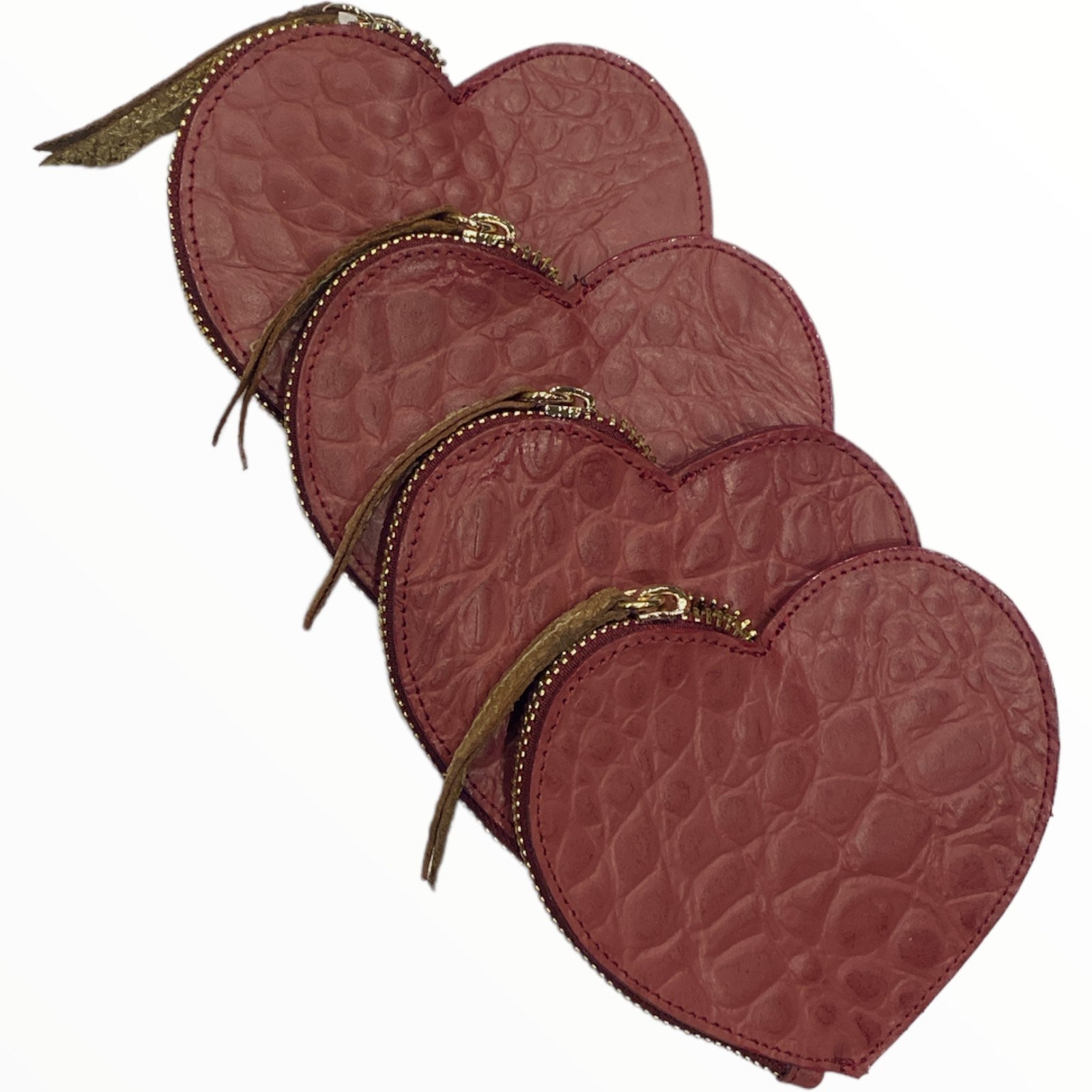 Leather heart coin wallet