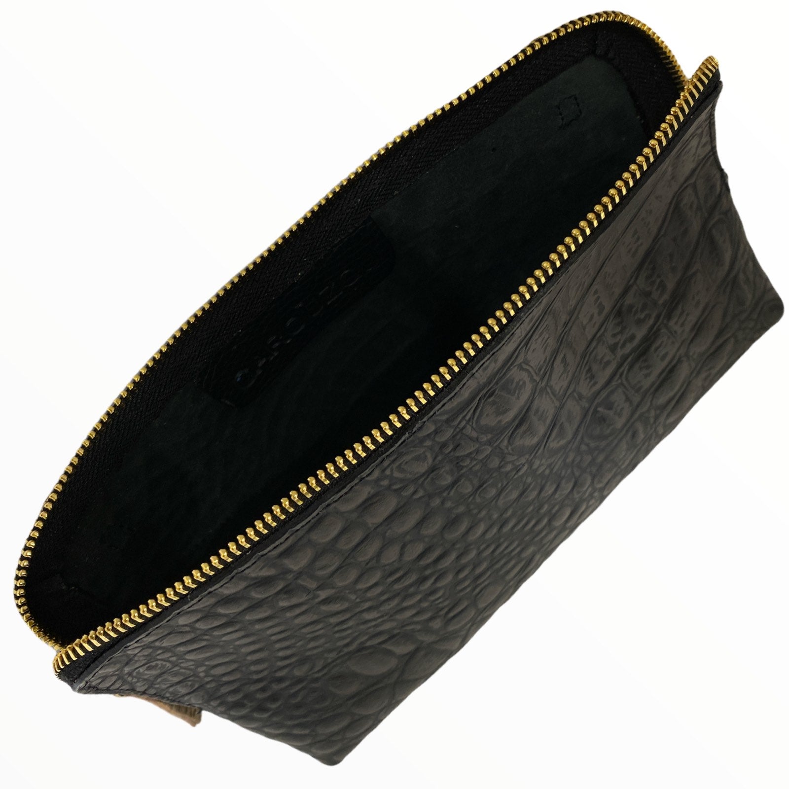 Box L. Black Leather crossbody bag