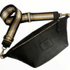 XL BLACK SOFT LEATHER BELT BAG