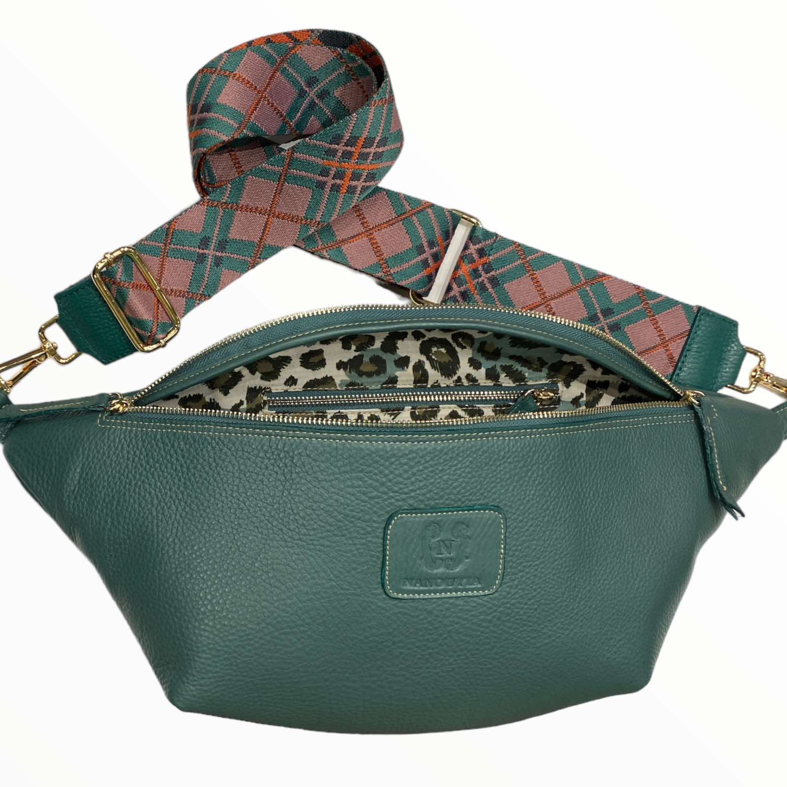 XXL lagoon leather belt bag