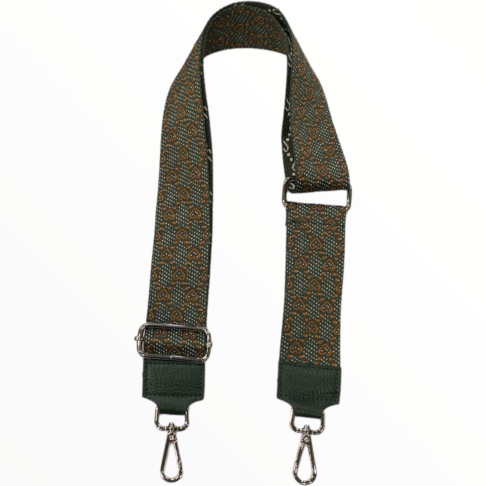 Green adjustable strap with taba hearts