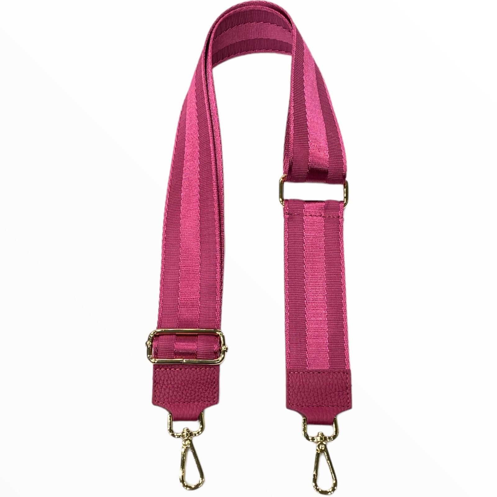 Magenta minimal adjustable strap with gold metals