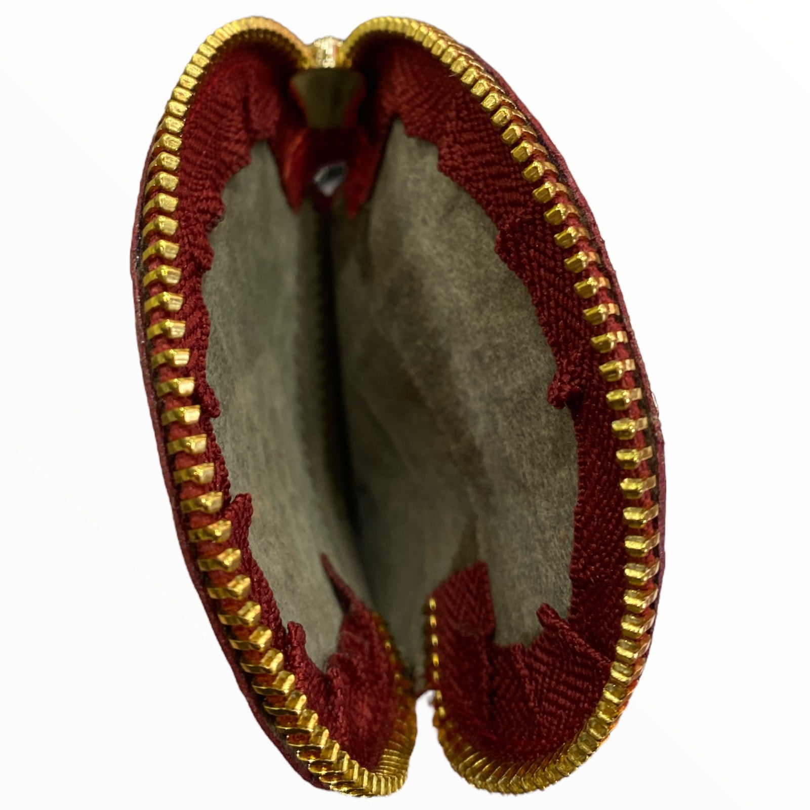 Leather apple coin wallet