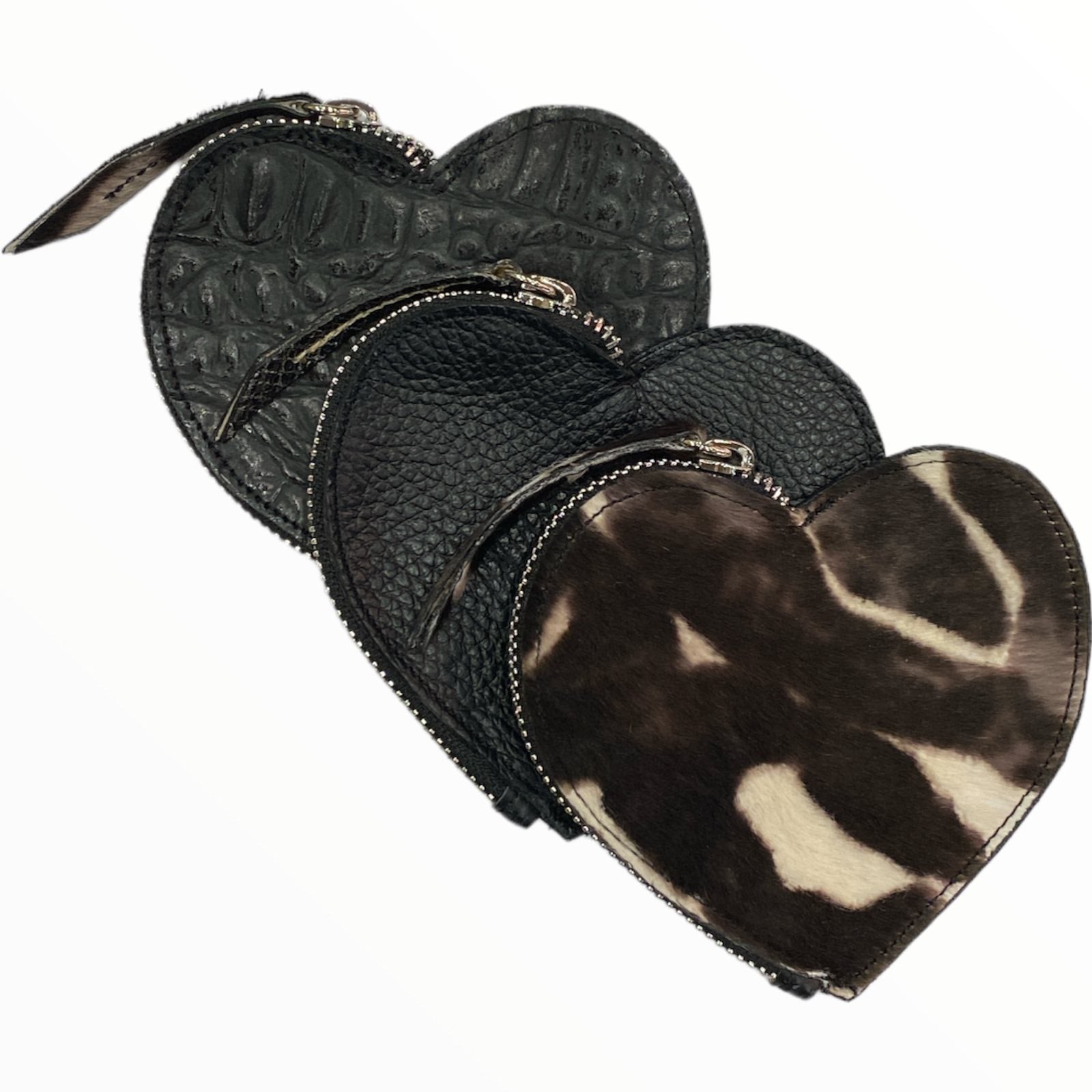 Leather heart coin wallet
