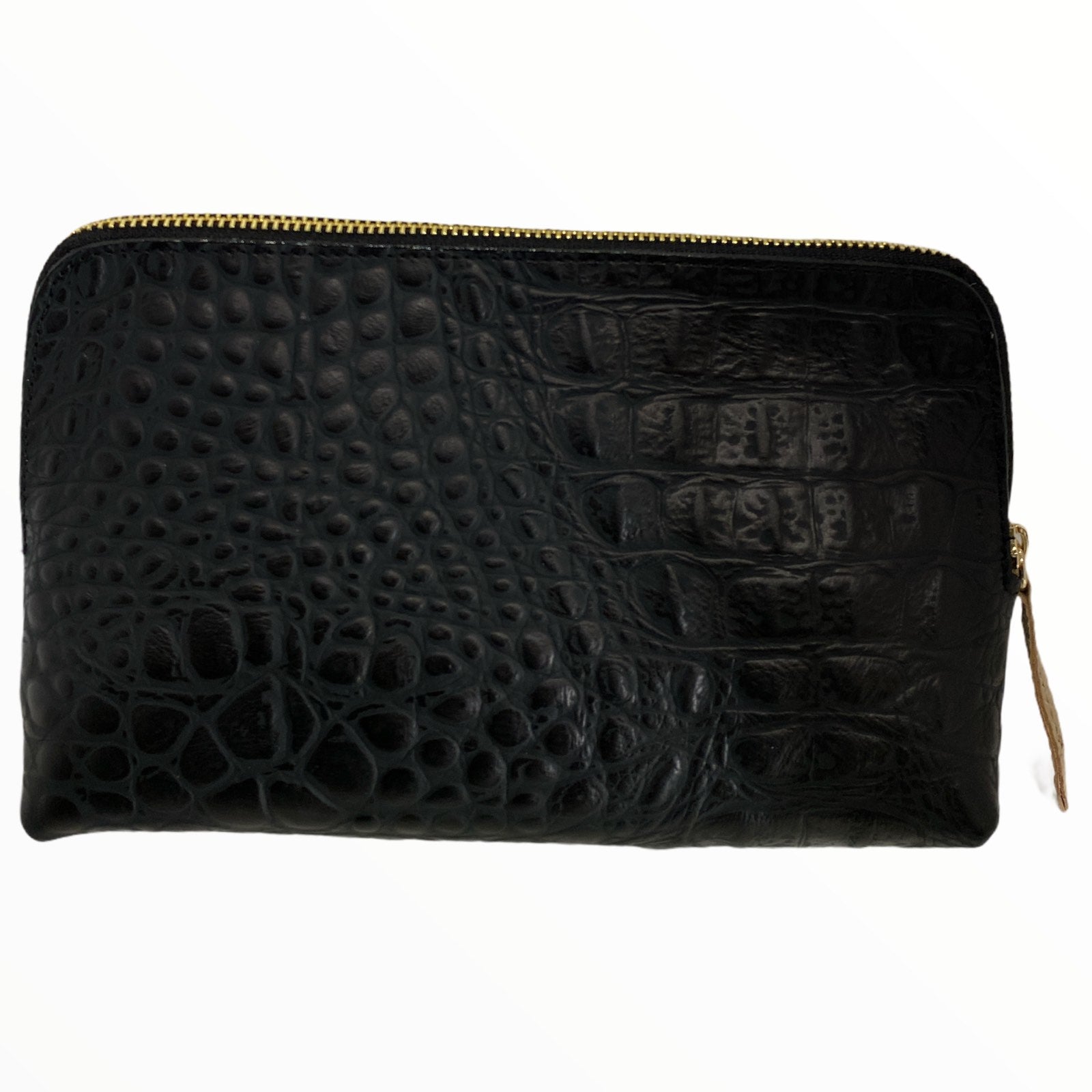 Box L. Black Leather crossbody bag