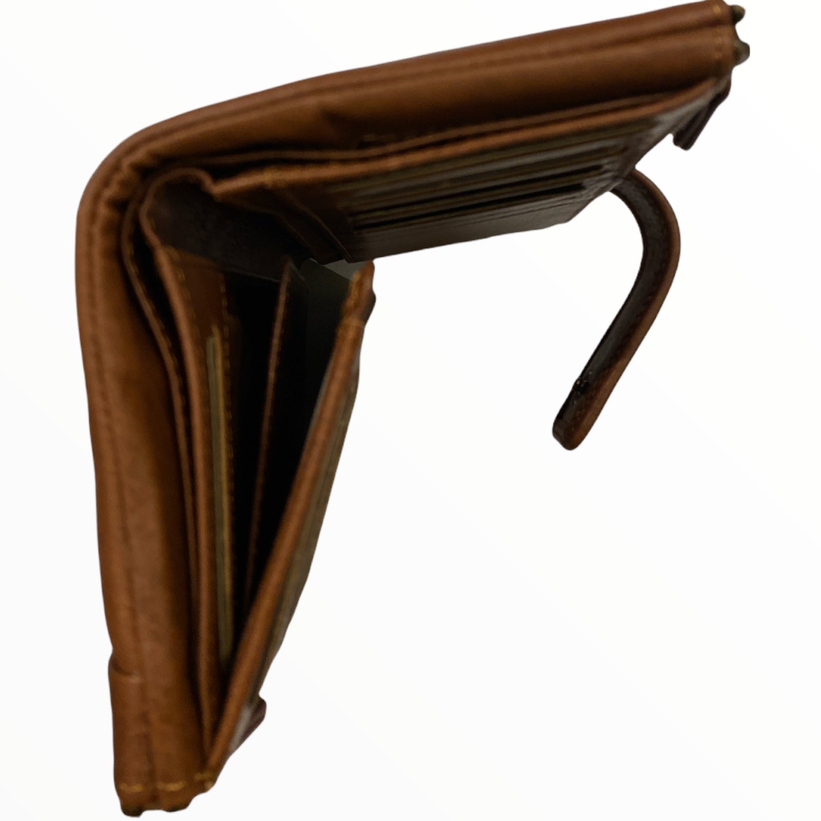 Big brown leather wallet