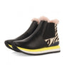 Black anatomic low boots-sneakers