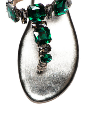 Emerald chic sandals