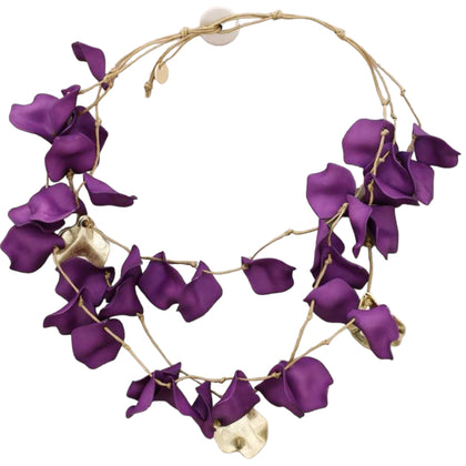 MAGENTA PETALS NECKLACE