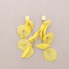 YELLOW FLORAL EARRINGS