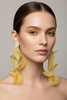 YELLOW FLORAL EARRINGS