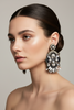 BLACK ULTRA FASHION STATEMENT EARRINGS