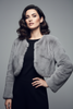 GREY ULTRA SOFT ECO FUR BOLERO