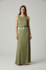 CHIC LIME SKIRT PAREO WITH POLKA DOTS