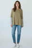 GOLD LUREX TOP WITH COTTON SLEEVES