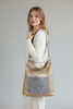NADIA.SILVER MOONLIGHT ART LEATHER BAG