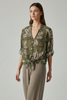 GREEN ART SHIRT WITH LEAVES