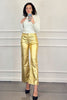 MATTE GOLD WIDE PANTS