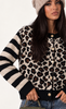 LEOPARD PRINT ART CARDIGAN