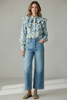 ART RUFFLE COTTON BLOUSE