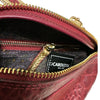 MINI. MARSALA RED 3D LEATHER BELT BAG