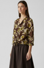 BROWN LIME FINE SHIRT WITH SILK