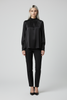 BLACK CHIC SILK TOUCH BLOUSE