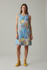 SKY MICHELANGELO FLOWERS ART DRESS