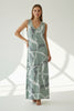ACQUA WATERCOLOUR ART SILK TOUCH LUXURY DRESS