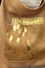 NADIA. CAMEL ART MULTI LEATHER BAG