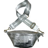 MINI. SILVER 3D LEATHER BELT BAG