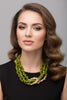 LIME TRIPLE STATEMENT NECKLACE