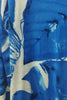 ART ROYAL BLUE V CUT BLOUSE