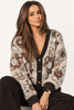 3D FLORAL SOFT CARDIGAN