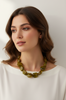 OIL GREEN STATEMENT NECKLACE