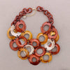 APEROL SAFRAN TRIPLE STATEMENT NECKLACE