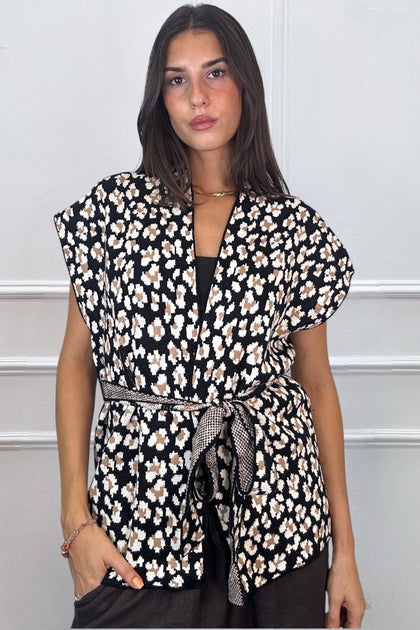 LEOPARD PRINT CHIC GILET