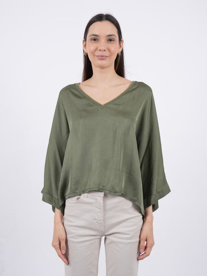 3/4 MINIMAL VISCOSE V TOP