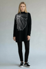 BLACK 3D ART BLOUSE