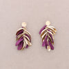 ART LEAVES EARRINGS IN MANY COLORS