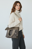 JOANNA. ART GREY LEO-PRINT LEATHER 1 AND ONLY BAG