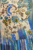 MULTI ROYAL BLUE ART SILK FOULARD