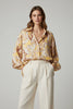 SAFRAN AND TABA FLOWER BLOUSE