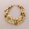 GOLD MATTE WOODEN NECKLACE