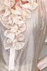 BEIGE CHIC RUFFLE SHIRT