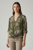 GREEN ART SHIRT WITH LEAVES