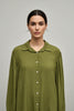 LIME COTTON ART SHIRT WITH 3D BACK DETAILS